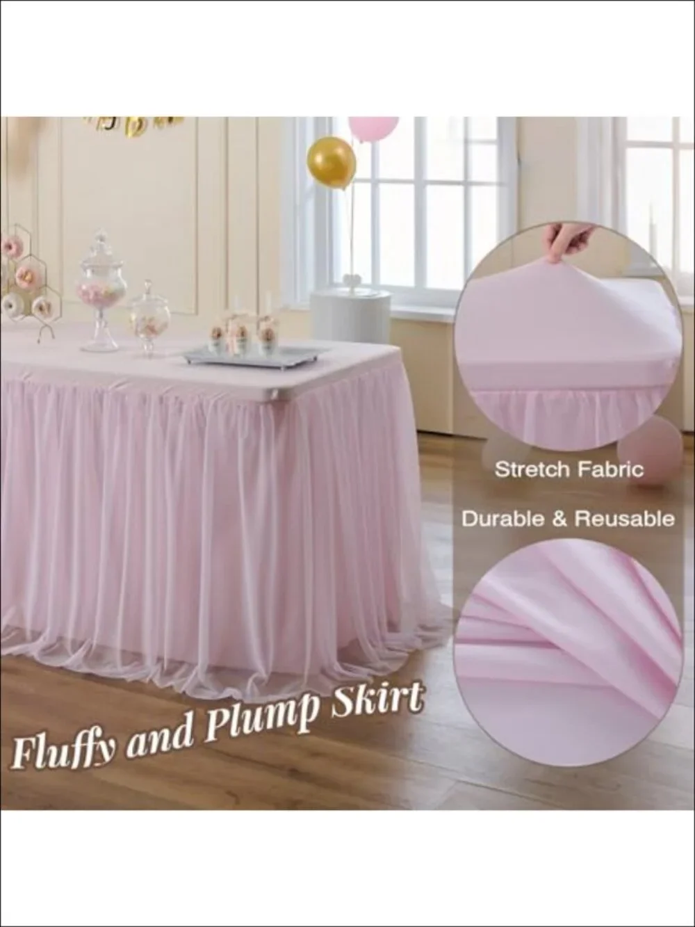 N/A tulle tablecloth